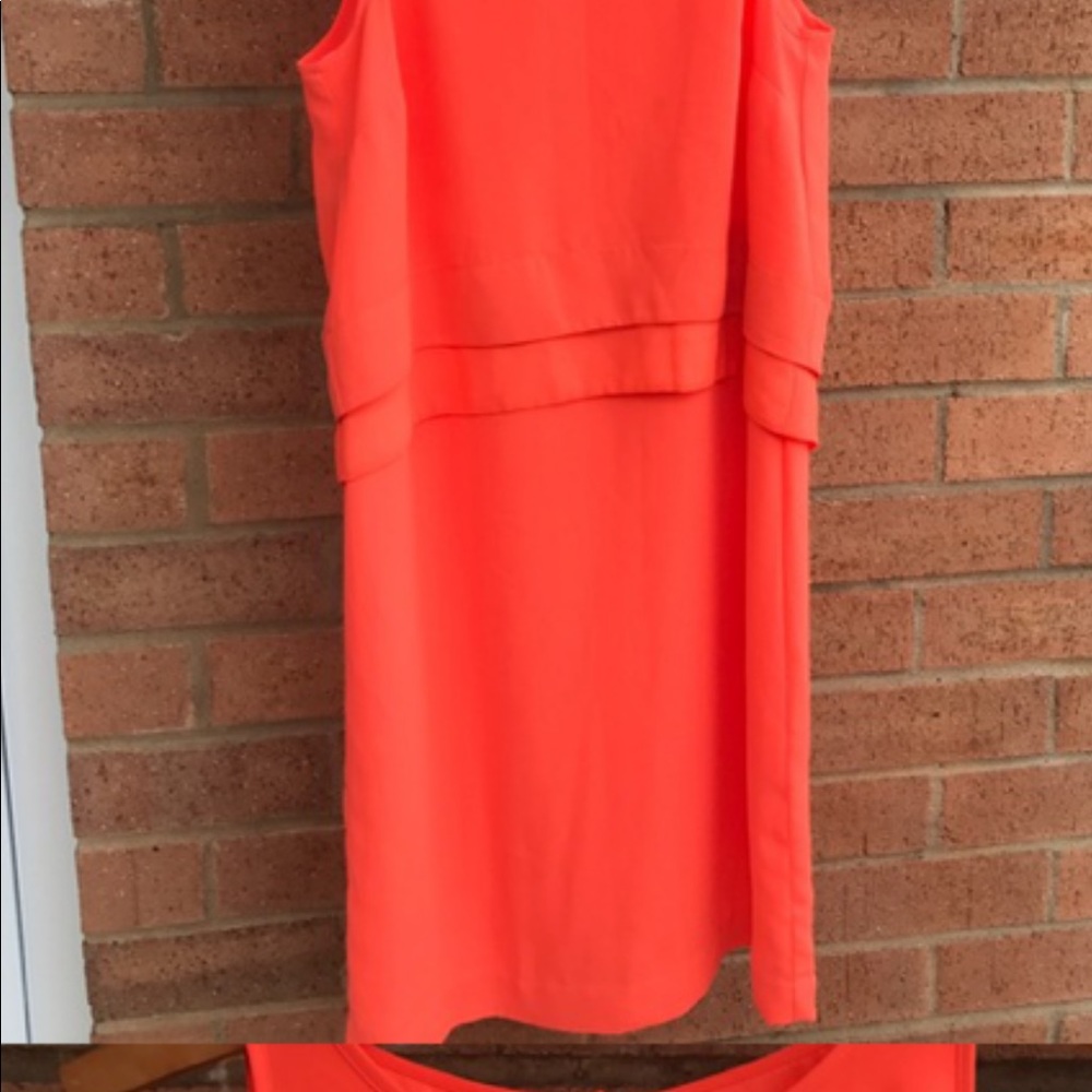Neon orange Banana Republic dress worn once
